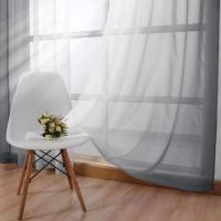 Cortinas De Ventana Gradiente Semi Transparentes Para Dormitorio Y Sala De Estar Bloqueo De Calor Sin Capa Doble Material Poliéster Modernas Con Borlas En Lado Instalación - details 37