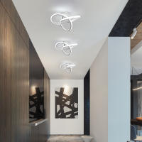 2PCS LED Lámpara de Techo Moderna 22W GOECO, Aluminio Blanco, 6500K Luz Blanca Fría, Iluminación Interior Nórdica para Sala de estar, Dormitorio, Comedor, 25*25*10 CM - details 3