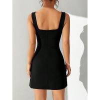 Vestido de Mujer Elegante 2025 Tela Fluida de Alta Calidad Corte Sirena Cintura Alta - details 3