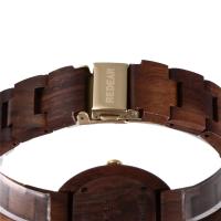 (Italia 2025 Novedades) reloj de madera de alta calidad para hombre - Diseño Único en Nogal Macizo, Movimiento MIYOTA Japonés, Pulsera de Madera Natural con Cierre Acero, Esfera Mineral 34mm, Ideal para Regalos de Lujo y Estilo Minimalista - details 4