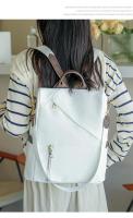 Mochila de nylon con mango suave de color sólido, grande, cinturón de cojín de aire - details 19