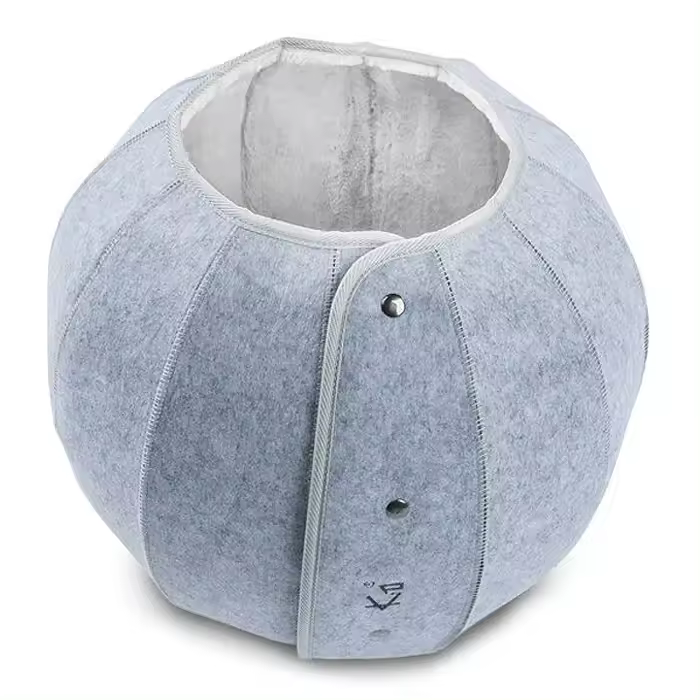 Cama de Gato de concha para interiores, juguetes de gato, Bola de fieltro interactiva, cueva de gato suave, túnel plegable multifunción para mascotas, tubo de juguete divertido - 1