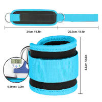 Juego de bandas de resistencia, correas de tobillo, soporte ajustable para pies, puño acolchado, peso del tobillo, soporte de entrenamiento para piernas, equipo deportivo para Yoga y gimnasio - details 9