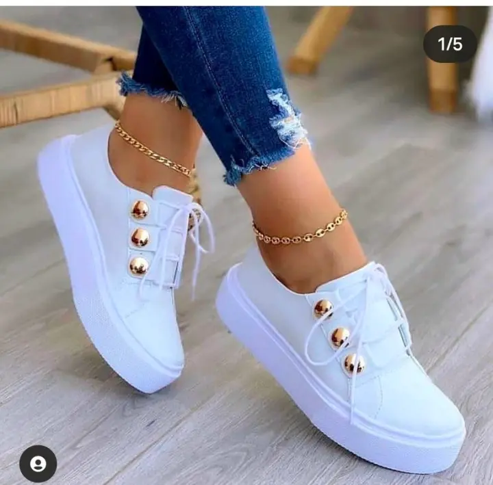 Women Casual Shoes White Sneakers Women Fashion Spring Summer Canvas Sneakers Women Platform Vulcanize Shoes Zapatillas Mujer - 1