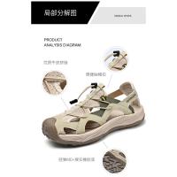 Sandalias de Cuero de Vaca Casuales de Gran Tamaño Zapatos de Playa de Verano para Hombres - details 8