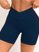 V Cross Cintura Yoga para Mujer Sensación Desnuda Entrenamiento 3.5 Running Fiess Pantalones Cortos Deportivos - details 25