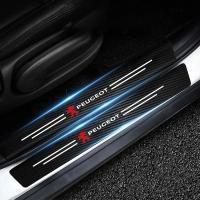 Protectores de Fibra de Carbono para Puerta de Coche, accesorio para Peugeot 208, 2008, 207, 301, 308, 408, 4008, 508, Rifter, Decoración para Estribos de Coche Pegatinas, 4 Piezas - details 0