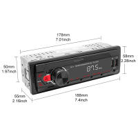 Reproductor MP3 para Coche de 12 V, Manos libres, Radio para FM Coche, receptor Bluetooth colorido - details 4