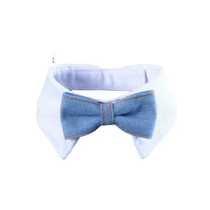 Pajarita ajustable para caballero y mascota, corbata decorativa a la moda para el cuello de mascota, bufanda cómoda de algodón para perro, fotografía - 1