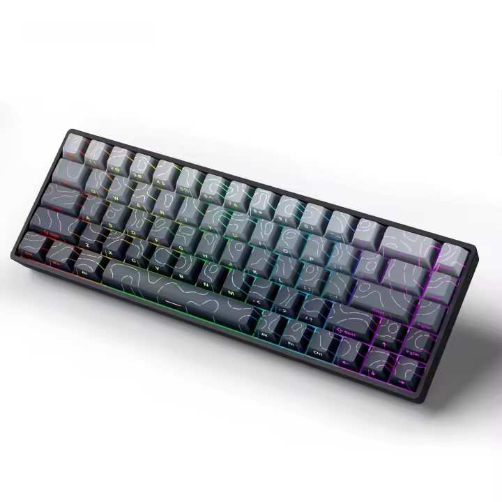 SKYLOONG GK68 HE Magnetico Keyboard Bajo Perfil de 65% Trigger Rápido RGB LED Para PC - 1