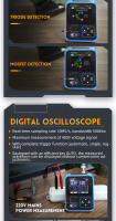 Probador de Transistores FNIRSI DSO-TC3 Generador de Señal Multifuncional 3 en 1 Componente Electrónico Digital Osciloscopio - details 19