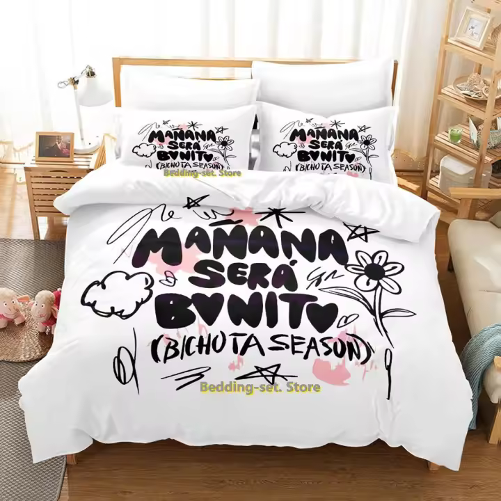 Nuevo Conjunto de Ropa de Cama de Animación de Dibujos Set de Tres Piezas para Adultos y Niños - 1