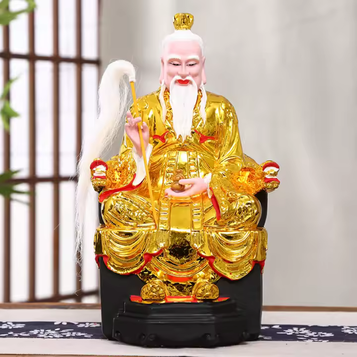 Estatua de Yuanshi Lingbao Tianzun del Señor Supremo de 12, 16 pulgadas y 19 pulgadas, y adorno presentado - 1