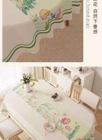 Tela de comedor de forma ovalada, lavable, impermeable, resistente al aceite, resistente al calor, nueva funda lujosa para café de sala de estar - details 6