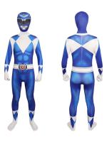 Power Rangers Cosplay Jumpsuits Bodysuits Superhero Kids Boys Halloween Party Costume Fancy Dress Outfits - details 1