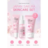 Sakura-Conjuntos y kits para el cuidado de la piel con suero limpiador, crema para ojos, crema con esencia, productos de belleza para mujeres, juegos de regalo, Kit de viaje de rutina - details 18