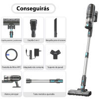 PrettyCare-aspiradora inalámbrica P1 Pro, aspirador potente de 40kPa con Motor sin escobillas, pantalla táctil LED, 45 minutos - details 6
