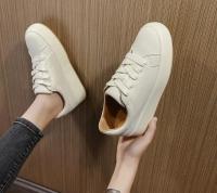Zapatos de cuero genuino de alta calidad para mujer, zapatillas informales de tenis con plataforma, vulcanizados, 5,5 cm - details 5