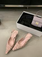 Nuevo stiletto tacones altos bolsa cabeza sandalias mujer francés con falda noche brisa vacío solo zapatos zapatos de mujer - details 21