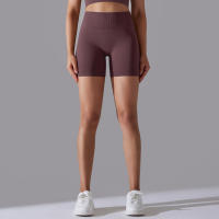 Pantalones cortos de Yoga para mujer, Shorts deportivos de secado rápido, realce de glúteos, sin costuras, para entrenamiento de ciclismo y gimnasio - details 56