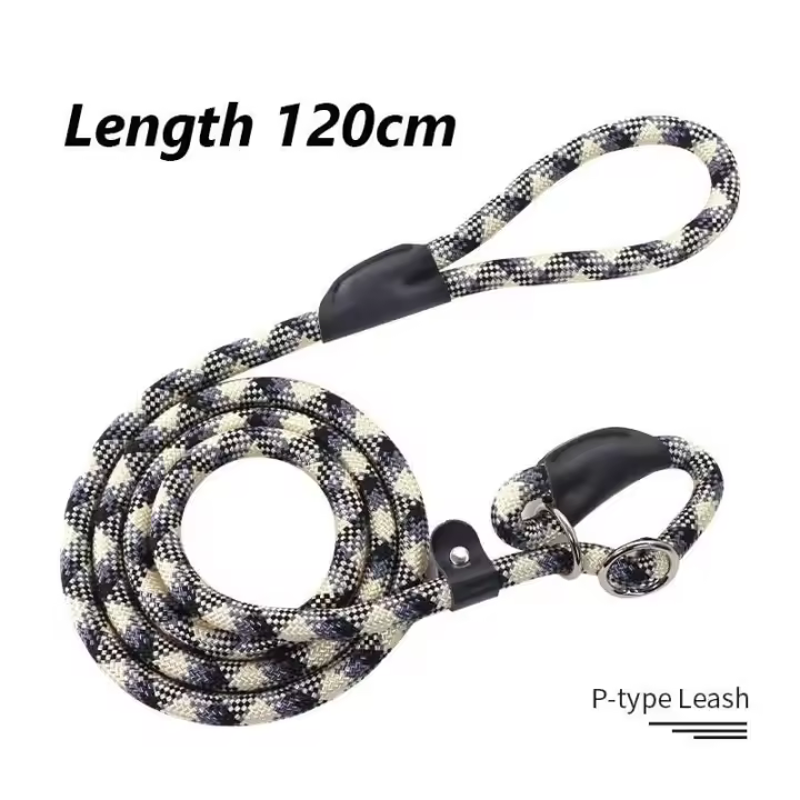 Cadena duradera Nailon mascotas, Collar Correa de trazado Perros medianos y grandes, Correa antideslizante para Perros - 1