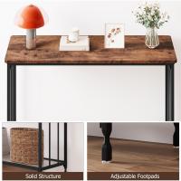 Litake Mesa Consola Vintage Marrón Oscuro 85 x 30 x 81 cm, Mesa Auxiliar Industrial-Vintage - details 1