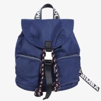 Mochila de nailon para desplazamientos y actividades al aire libre: mochila informal duradera con correas ajustables para los hombros, múltiples compartimentos, cierre con cordón y llavero - details 7