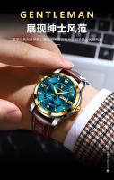 Reloj de hombre con correa suiza nueva, reloj luminoso con calendario doble - details 12