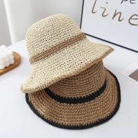 Nuevo cubo de paja de verano para mujer, sombrilla para exteriores, pescador, moda para mujer, sombrero de playa para vacaciones, regalo de primavera - details 1