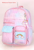 Mochila escolar para niñas con diseño de arco iris linterna kawaii bolsa de libros para estudiantes primarios regalo para niños satchel - details 13