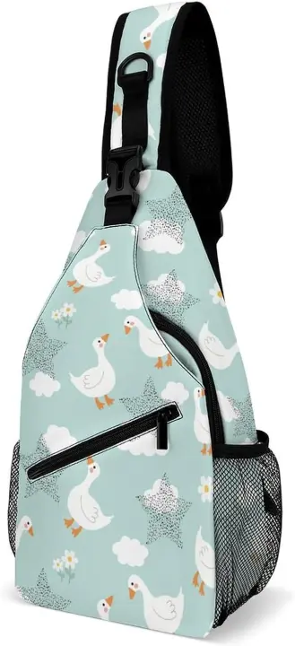 Mochila cruzada antirrobo con estrellas de ganso, bolso de hombro ajustable para viajes, senderismo, ciclismo, Camping - 1