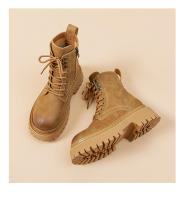Nuevas botas cortas explosivas de estilo británico, botas retro de locomotora con suela gruesa interior que aumenta la altura - details 6