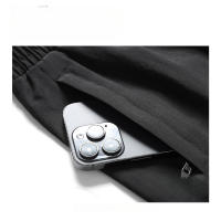 Conjunto Deportivo Casual para Hombres Primavera/Verano Chaqueta de Tracksuit con Cremallera, Pantalones con Cordón Material de Poliéster Diseño Sólido - details 6