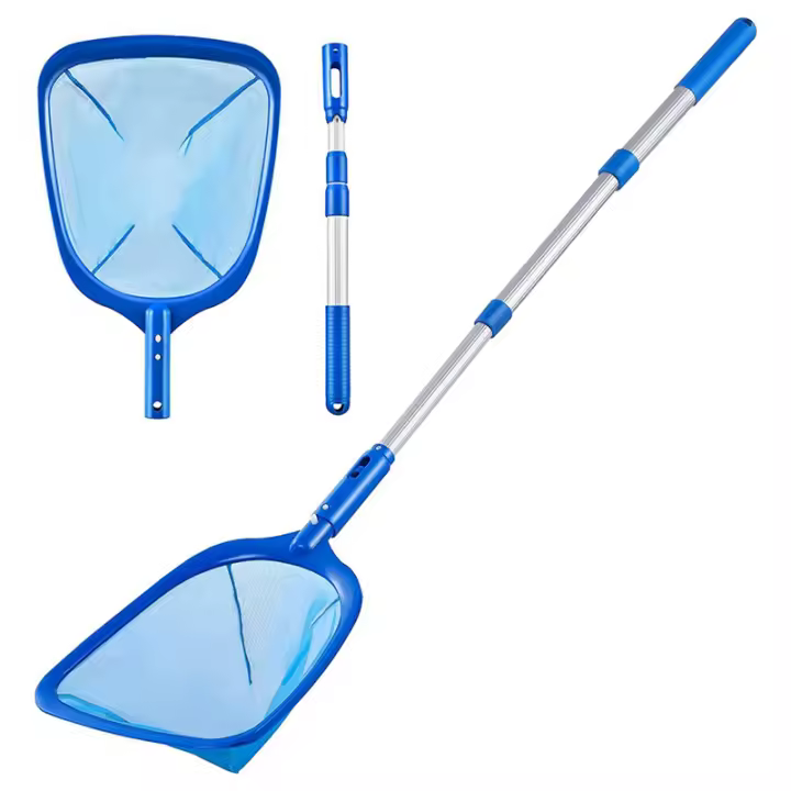 Red para piscina con poste de 3 secciones,Red para piscina con red de malla fina,Poste telescópico,Skimmer para piscina ultrafino - 1