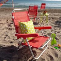 Pack 2 Sillas Playa Plegables |   Ligera Portátil |   Baja y Reclinable de 4 Posiciones |   para Camping, Piscina, Terraza o Jardín Azul - details 14