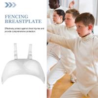 Esgrima de pecho, protector ligero de PVC, protección ajustable, deportes, Fitness, esgrima, protectores de pecho, accesorios, Color blanco - details 2