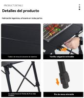 Mesa camping plegable familiares party Portátil multifunción parrilla al aire libre playa - details 8