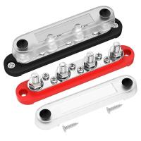 Barra negativa para coche, Terminal 150A, bloque de distribución de energía de 12V, Bus Terminal M8 para barco automotriz - details 5