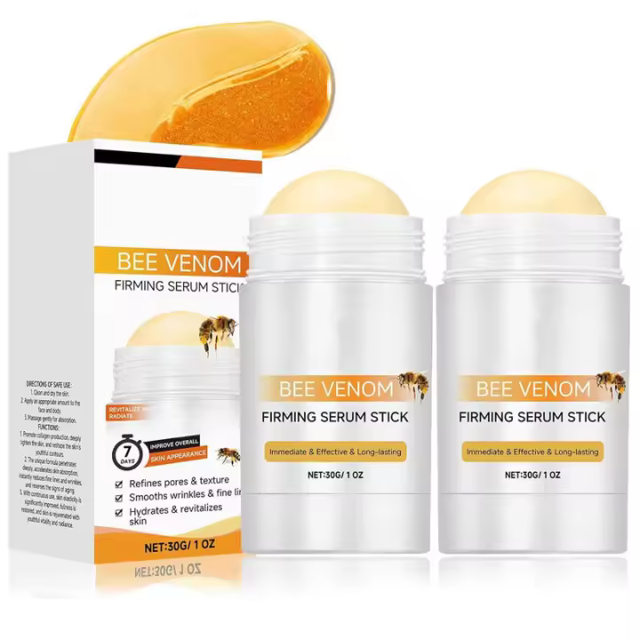 2 uds Bo-tox Serum Stick, crema para eliminar arrugas con veneno de abeja, crema reafirmante reductora de arrugas para cara y cuerpo - 1