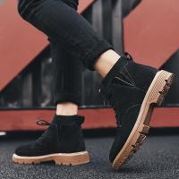 Nueva moda botas altas para hombre botas casuales para hombre al aire libre montañismo en la jungla botas de plataforma de fondo ancho - details 10