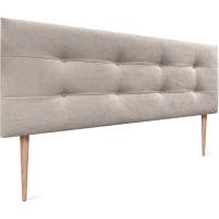 Cabezales de Cama Capitoné hasta el Suelo. Cabezal tapizado ACUALINE Tela y Polipiel. Cabeceros de Cama Matrimonio e Individual (Tela Beige, 160cm (Camas 150/160)) - details 32