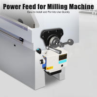 Fresadora de mesa de alimentación de eje X para molino tipo Bridgeport, alimentación eléctrica de 220V, funcionamiento sin esfuerzo, cambios de dirección silenciosos - details 1