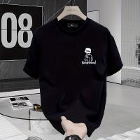 Camiseta de Algodón Cintado 100% Estilo Gráfico de Calle Baja Americana - details 9
