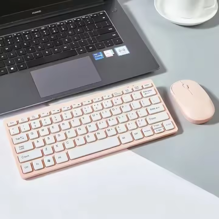 Juego combinado portátil de 2,4G, mini teclado y ratón para ordenador portátil, Mac, escritorio, TV, inteligente, PS4 - 1