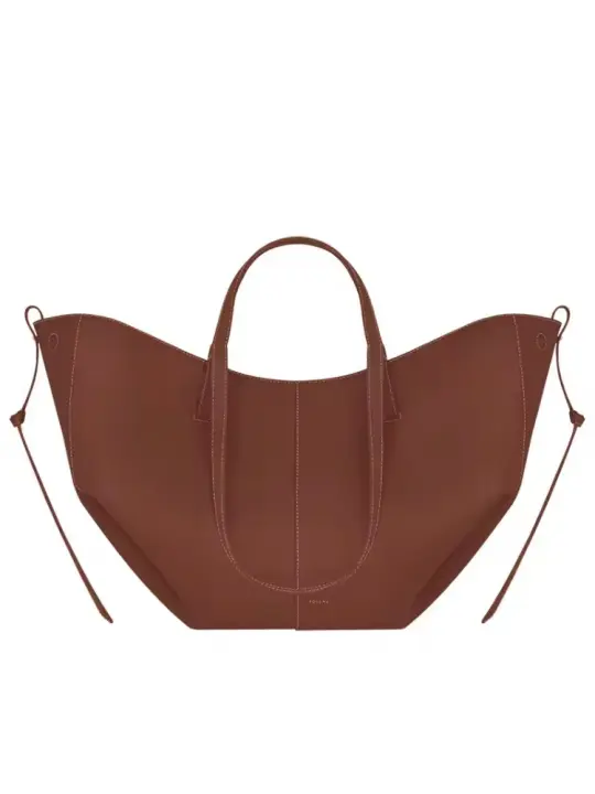 Bolso de mano de color sólido para mujer, material de cuero de vaca, bolso de axila, moda SO - 1