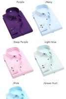 Camisa blanca de manga larga de tres botones para hombre, estilo informal coreano, verano - details 2