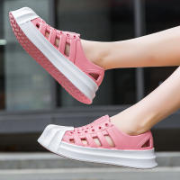 Agujero zapatos pareja ocio al aire libre versión coreana playa transpirable antideslizante suela suave hueco sandalias lluviosas - details 35