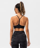 SHINBENE Sujetador Deportivo de Yoga para Mujeres con Estampado Camuflaje Diseño de Espagueti y Tirantes Delgados Fitness Gimnasio XS-XL - details 4