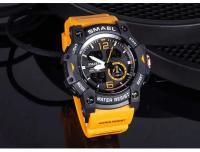 Reloj de pulsera digital LED Smael para hombres con doble tiempo 50m resistente al agua reloj de cuarzo con parada para estudiantes y jóvenes - details 11