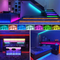 WIFI Bluetooth APP Control 5050RGB Led Strip Lights With power supply  Strip Lamp Backlight Tape Ribbon Decor For Room Wall TV - details 4